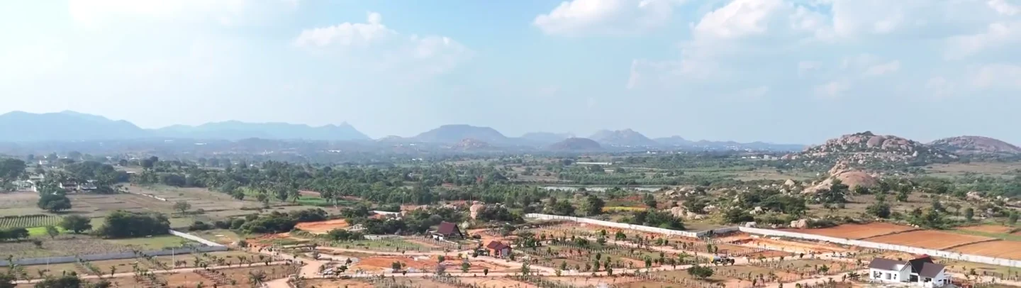 The estate and surrounding countryside